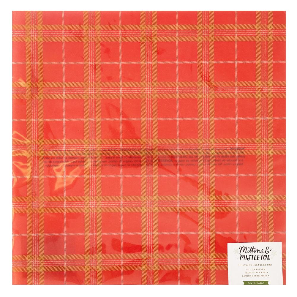 So Festive 12x12 Foiled Vellum | Mittens & Mistletoe
