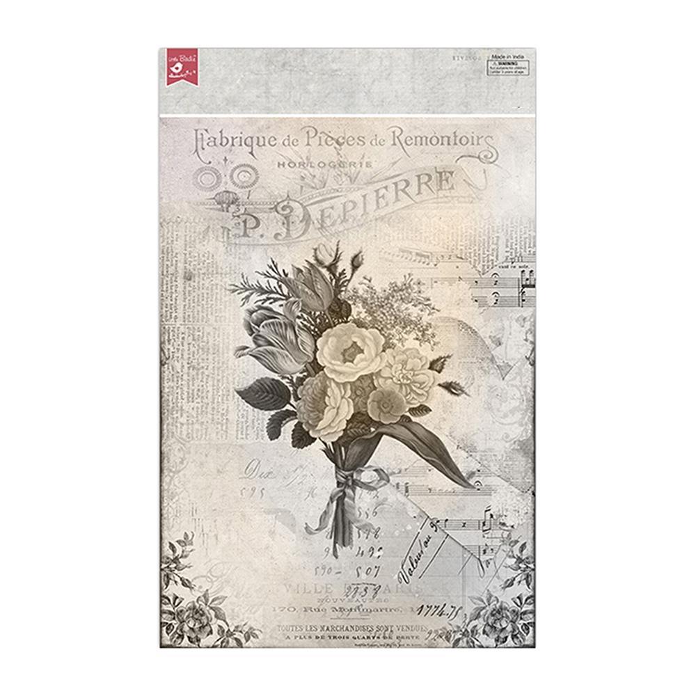 Melody Blooms A4 Decoupage Paper 4pk