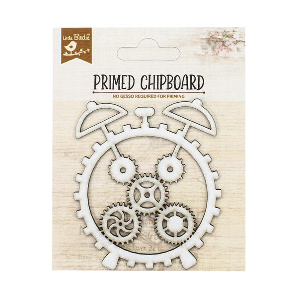 Cog Clock Laser-Cut + Primed Chipboard
