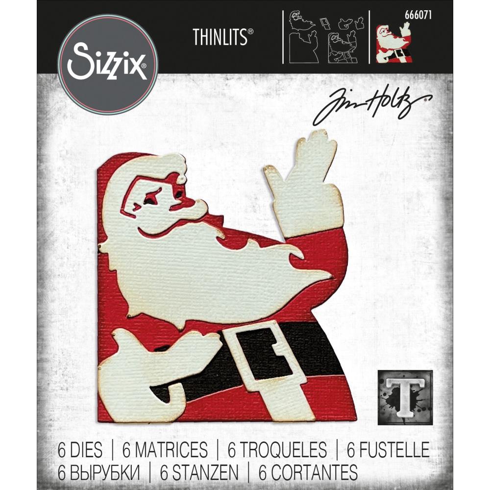 Retro Santa Thinlits Die Set {Christmas 2022} | Tim Holtz