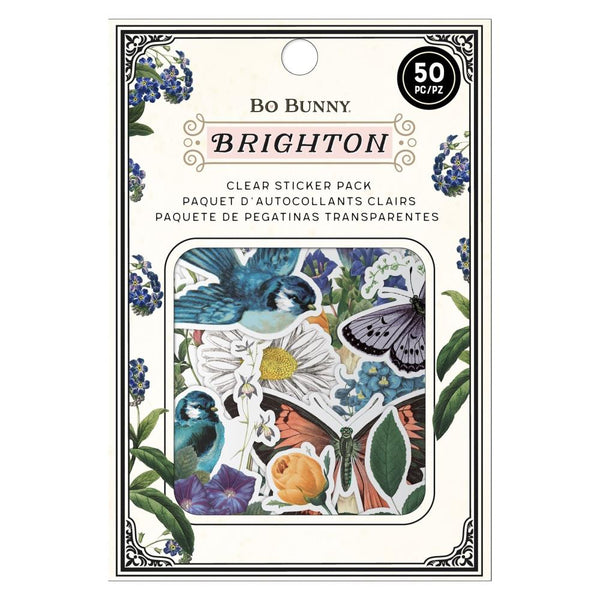 Brighton Die-Cut Clear Stickers