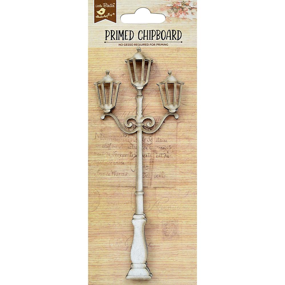 Antique Victorian Lamp Post Primed Laser-Cut Chipboard