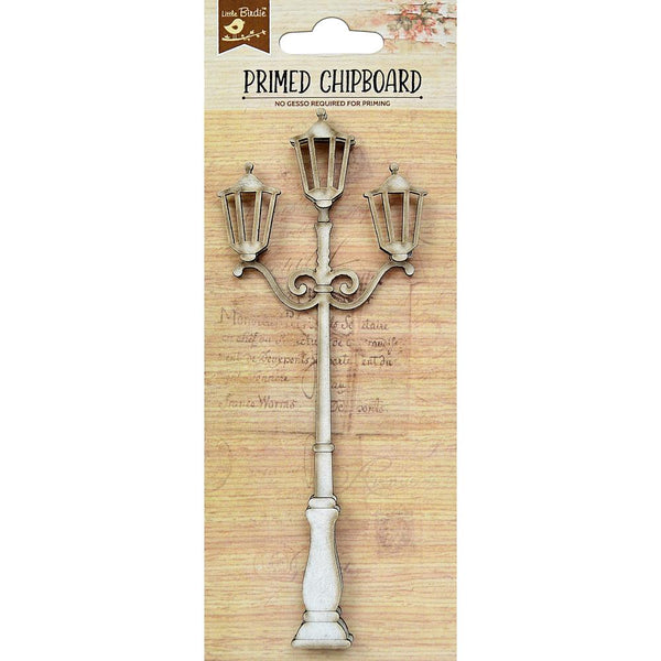 Antique Victorian Lamp Post Primed Laser-Cut Chipboard