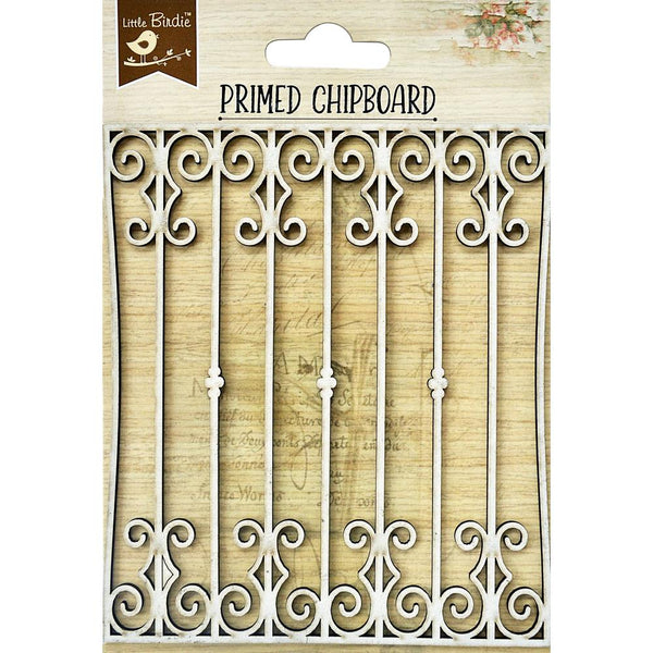 Scroll Grace Primed Laser-Cut Chipboard