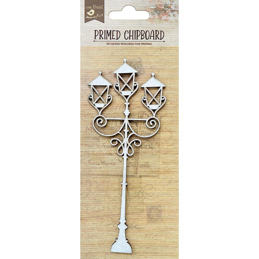 Victorian Lamp Post Primed Laser-Cut Chipboard