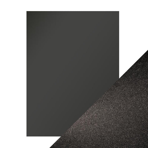 Onyx Black Pearlescent 8.5x11 Cardstock 5pk
