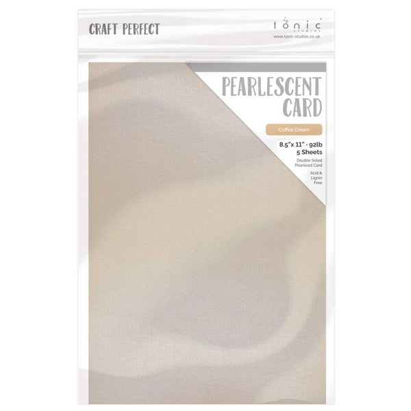 {coming soon!} Coffee Cream 8.5x11 Pearlescent Cardstock 5pk