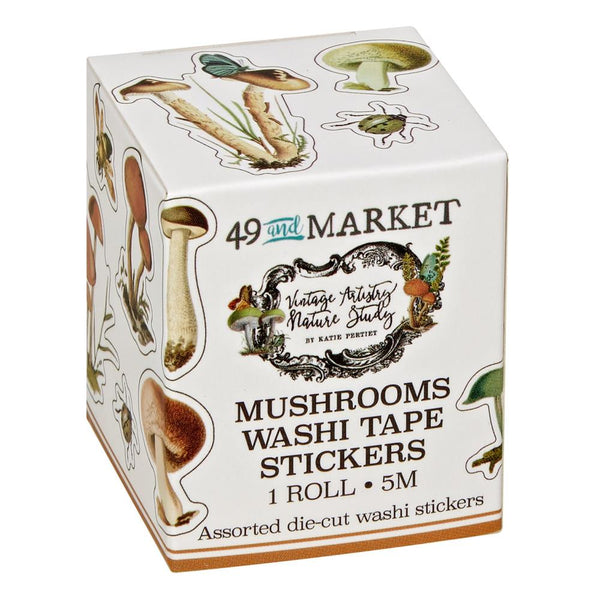 Mushroom Washi Stickers {Nature Study}