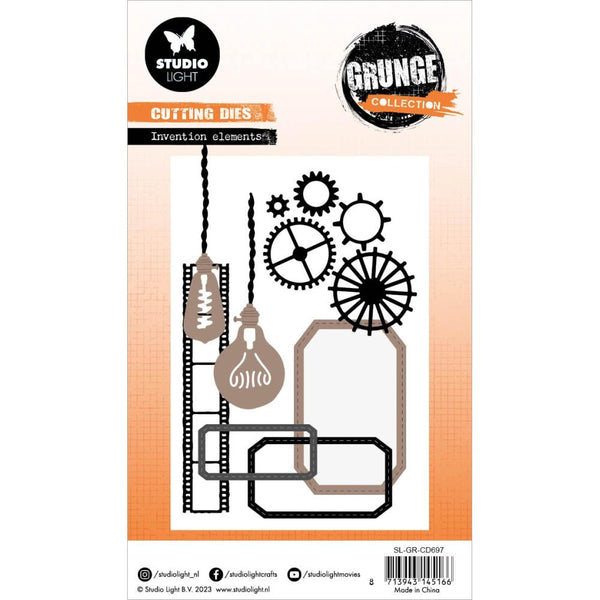 Invention Elements Die Set No. 697 | Grunge Collection