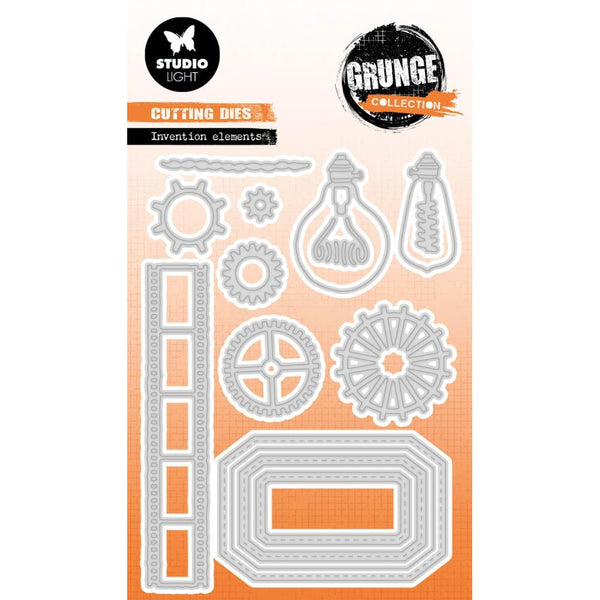 Invention Elements Die Set No. 697 | Grunge Collection