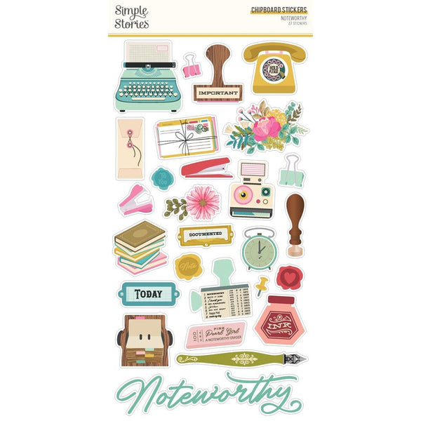 Noteworthy 6x12 Chipboard Stickers