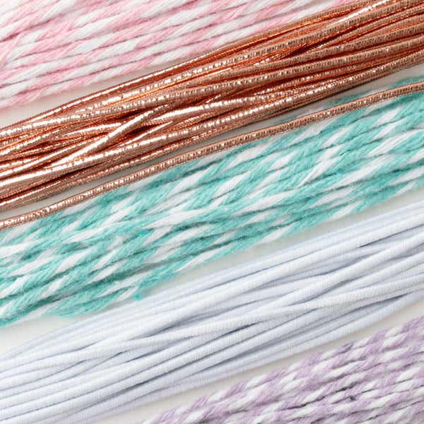 Rainbow Avenue Twine & Elastic Trims Pack