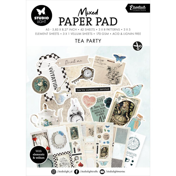 Tea Party Mixed Paper Pad {No. 29}