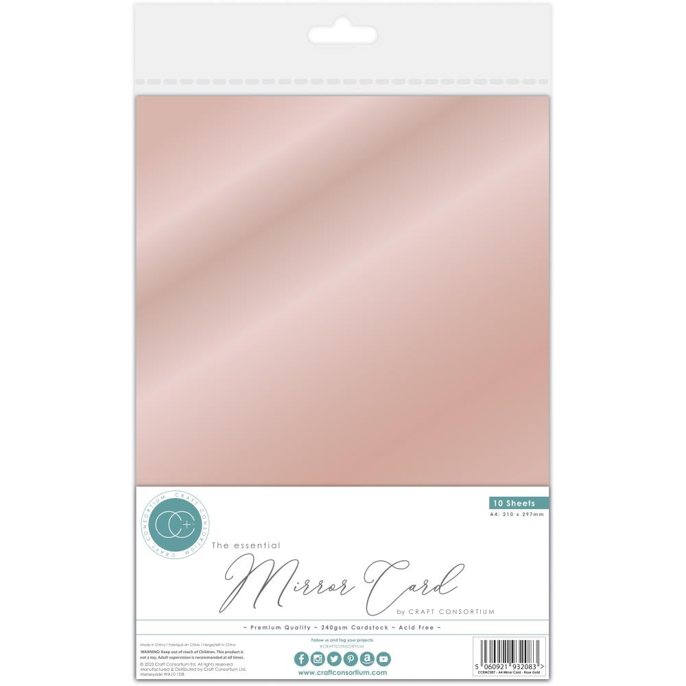 Rose Gold A4 Essential Mirror Card 10pk