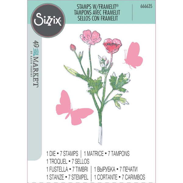 Sizzix Framelits Die & Stamp Set By 49 & Market