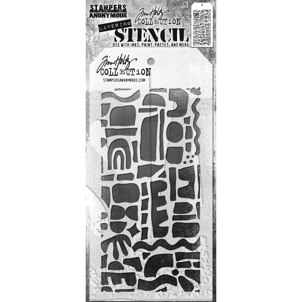 Cut Out Shapes 1 Layered Stencil | Tim Holtz