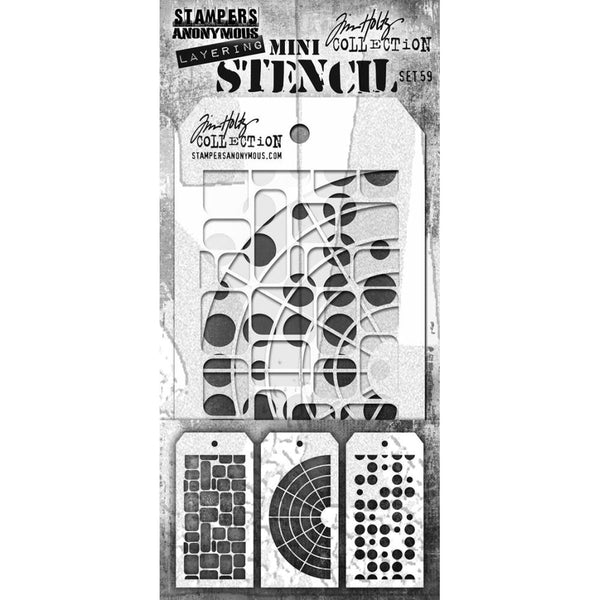 Mini Slimline Layering Stencil Set No. 59 | Tim Holtz
