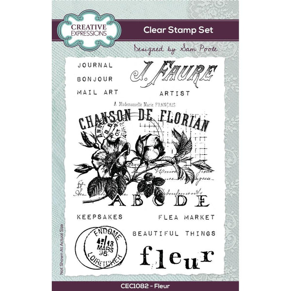 Fleur 4x6 Clear Stamp Set | Sam Poole {coming soon!}