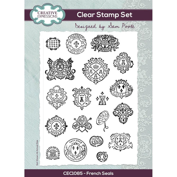 French Seals 6x8 Clear Stamp Set | Sam Poole {coming soon!}