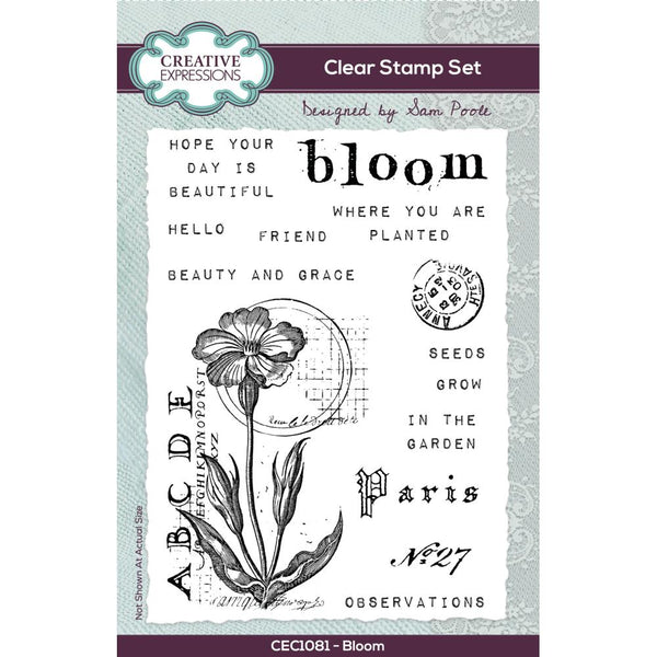 Bloom 4x6 Clear Stamp Set | Sam Poole {coming soon!}