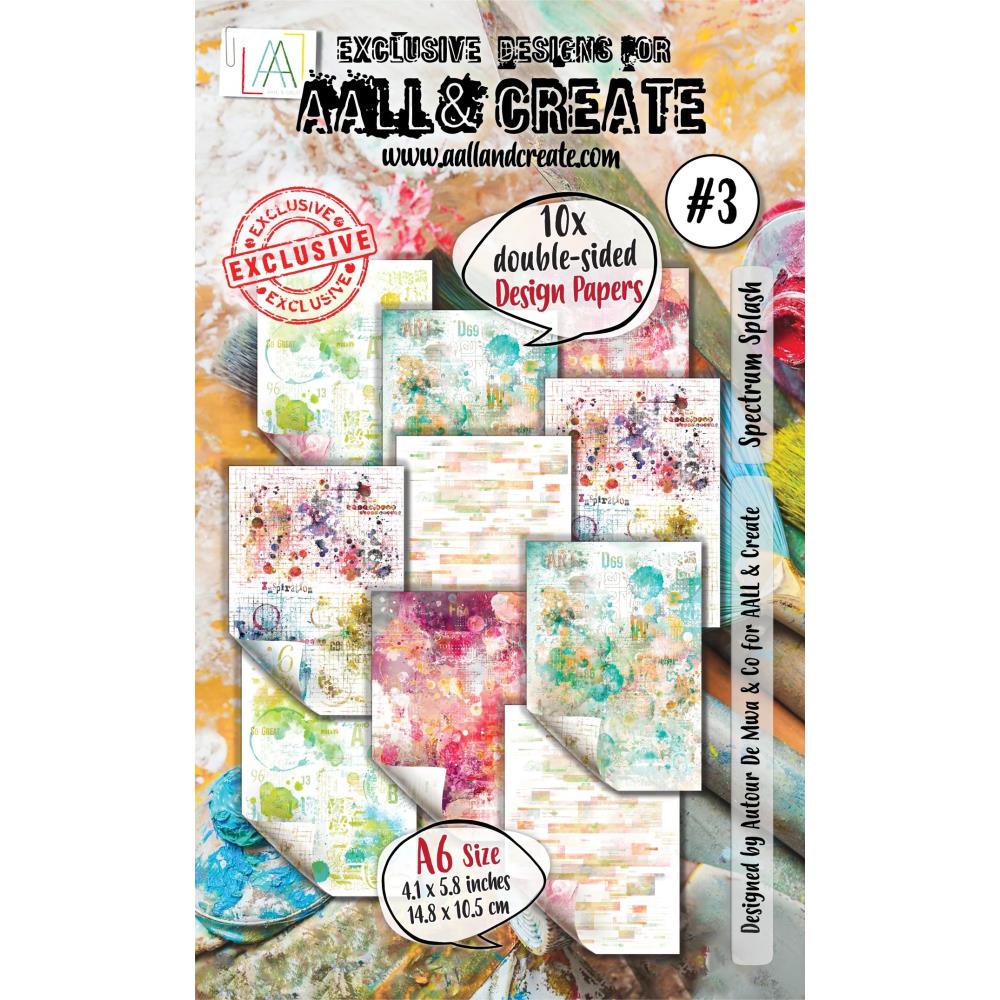 Spectrum Splash A6 Double-Sided Cardstock Pack No. 3