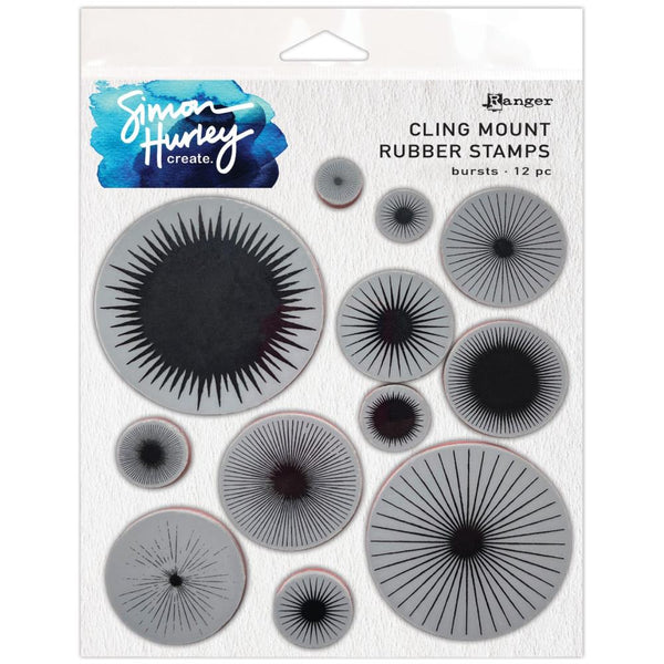 Bursts Cling Mount Stamp Set | Simon Hurley