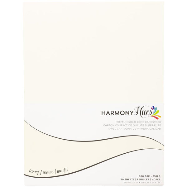 Ivory 110# Solid Core 8.5x11 Cardstock 50pk