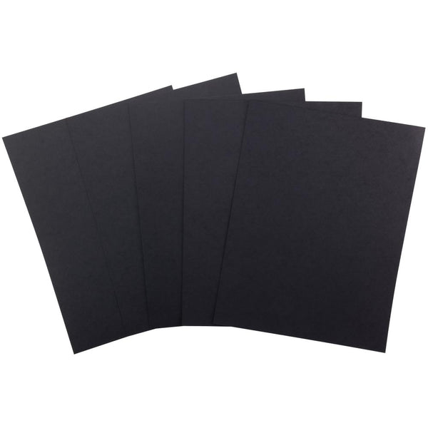 Midnight Black 110# Solid Core 8.5x11 Cardstock 50pk