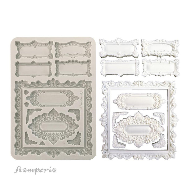 Gothic Label A5 Silicone Mould