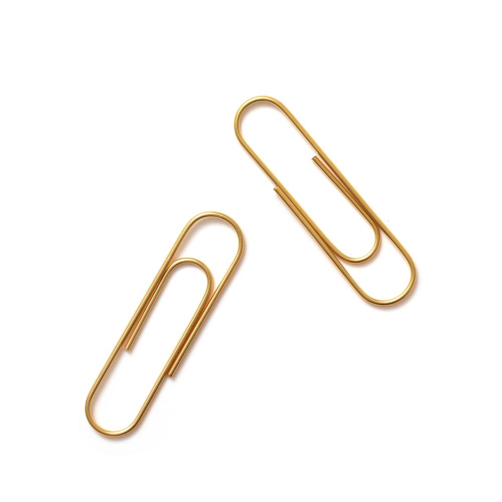 Giant Gold Paper Clips