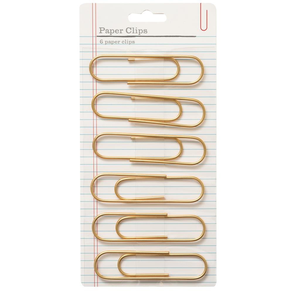 Giant Gold Paper Clips