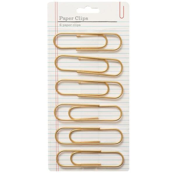 Giant Gold Paper Clips