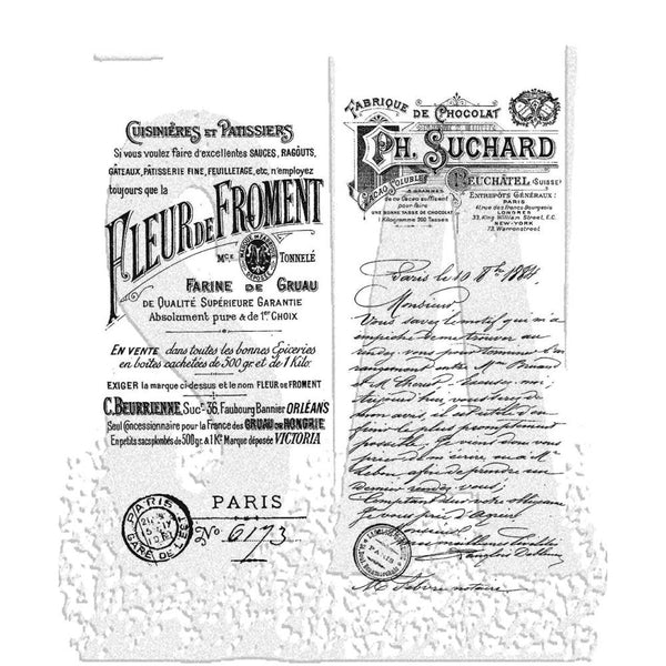 French Marketplace Cling Stamp Set | Tim Holtz