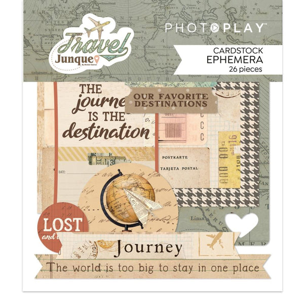 Travel Junque Cardstock Ephemera Die Cuts