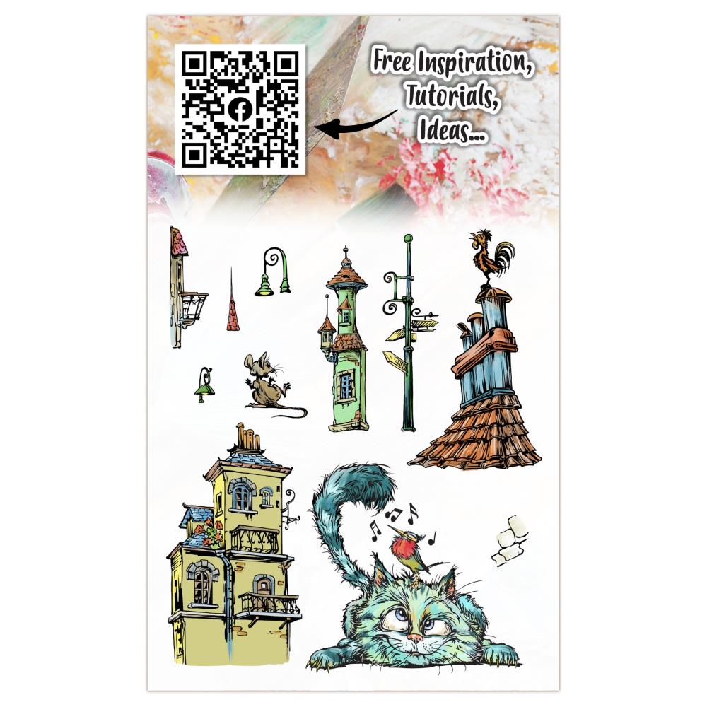 {coming soon: eta 10/27} Curious Roofer A6 Clear Stamp Set No. 1274