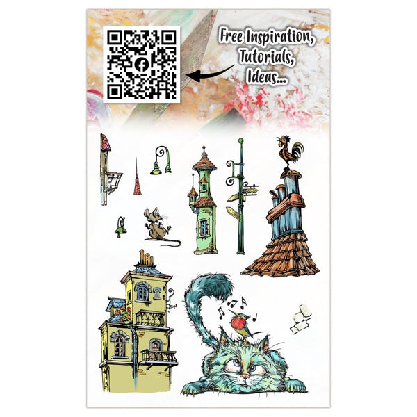 {coming soon: eta 10/27} Curious Roofer A6 Clear Stamp Set No. 1274