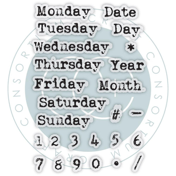 Days of the Week Clear Stamp Set | Journaling Phase 2