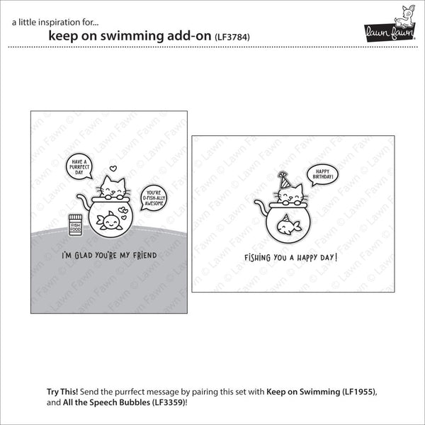 Keep on Swimming 3x4 Stamp + Die Set