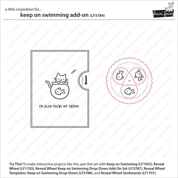 Keep on Swimming 3x4 Stamp + Die Set
