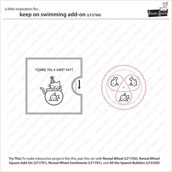 Keep on Swimming 3x4 Stamp + Die Set