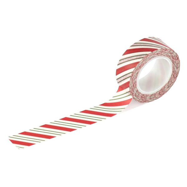 Candy Cane Diagonal Stripe Washi Tape