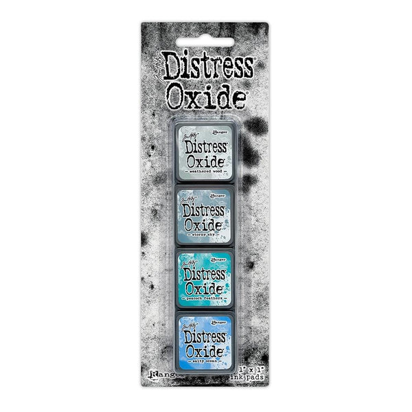{back soon!} Mini Oxide Ink Pads Set 4 {blues} | Tim Holtz