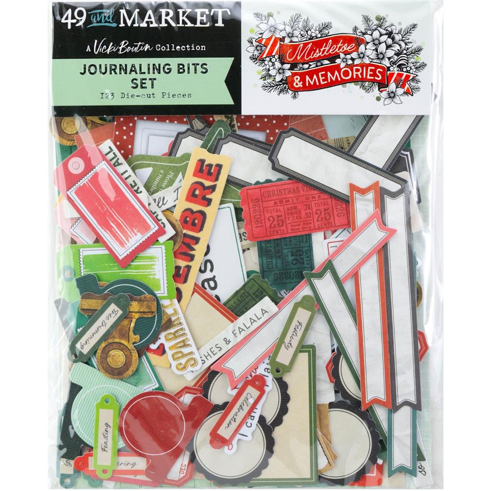 Mistletoe and Memories Journaling Bits Die Cuts | Vicki Boutin