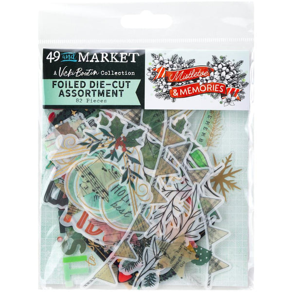 Mistletoe and Memories Foiled Die-Cut Assortment | Vicki Boutin