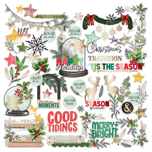 Mistletoe and Memories Foiled Die-Cut Assortment | Vicki Boutin
