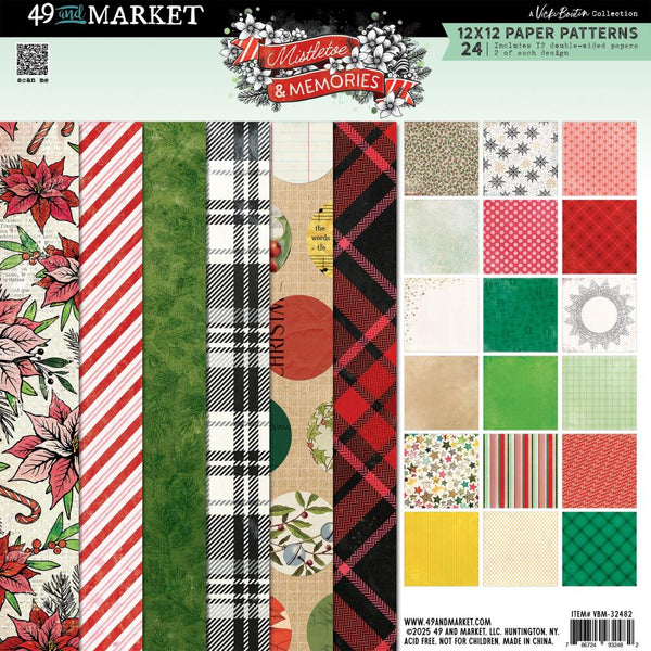 Mistletoe and Memories 12x12 Patterns Paper Pad | Vicki Boutin