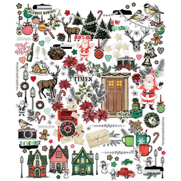 Mistletoe and Memories Icons and Titles Ephemera Set | Vicki Boutin