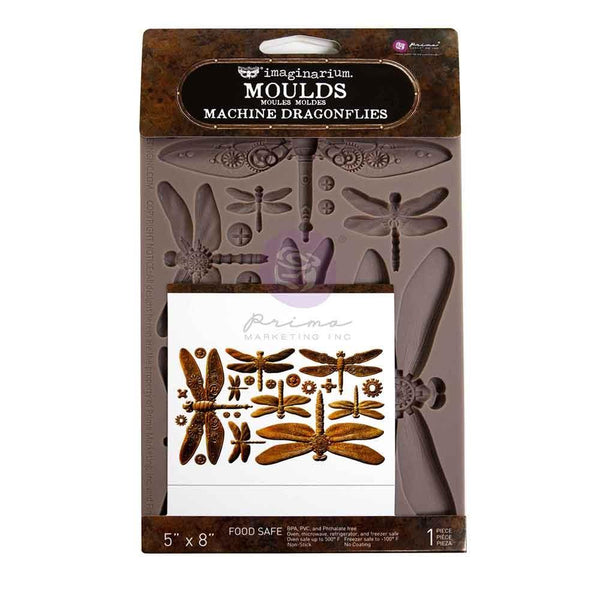 {coming soon!} Machine Dragonflies 5x8 Silicone Decor Mould | Finnabair