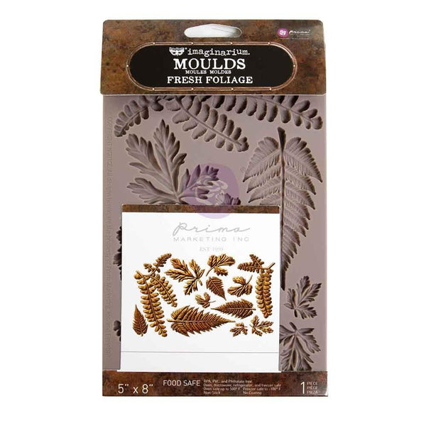 Fresh Foliage 5x8 Silicone Decor Mould | Finnabair