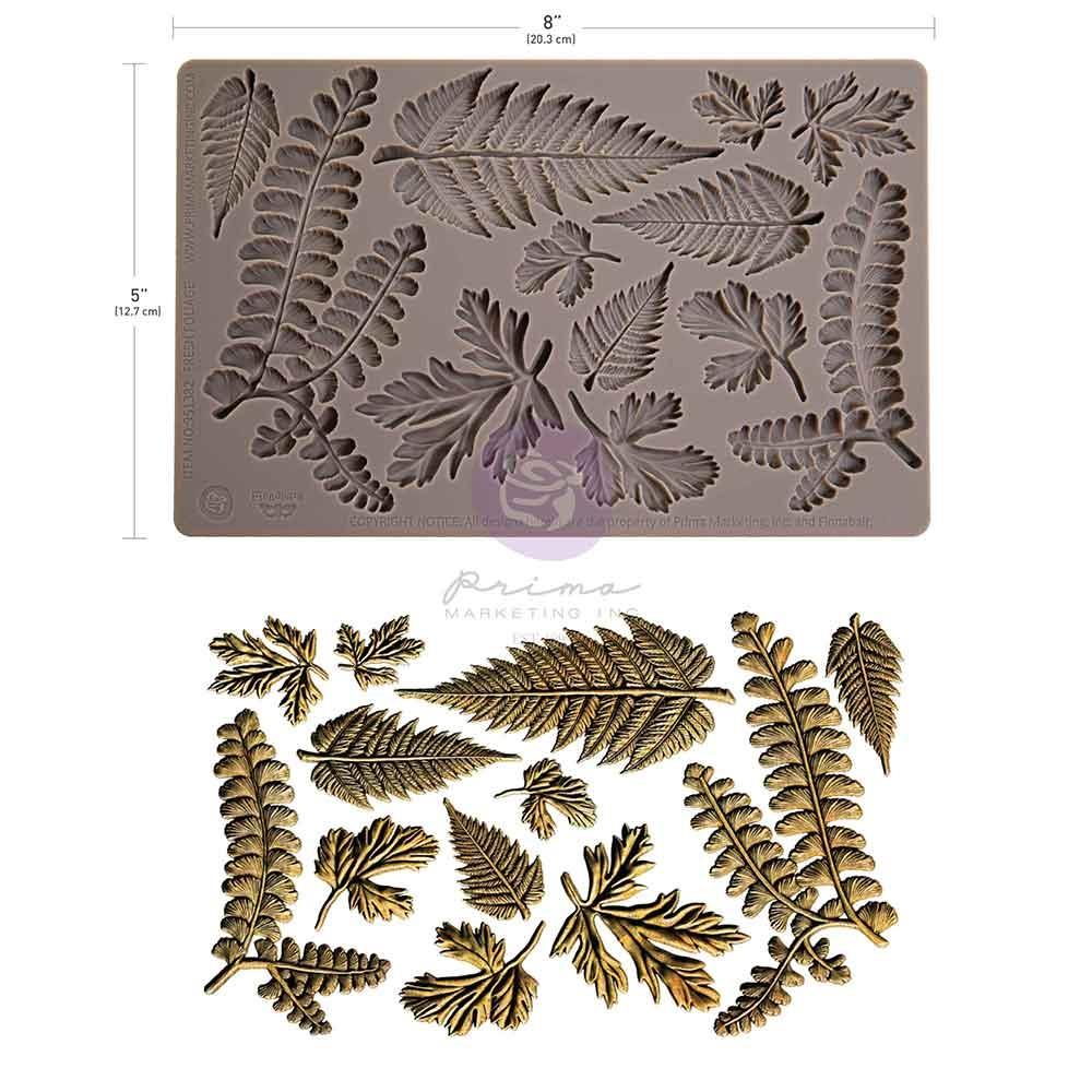 Fresh Foliage 5x8 Silicone Decor Mould | Finnabair